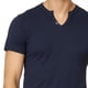 thumbnail image 4 of Playera para hombre con cuello V, azul marino, manga corta azul marino G Incógnita 770149, 4 of 5