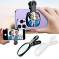 thumbnail image 1 of Phone Rear Camera Selfie Mirror | High-Definition Reflective Vlog Clip with Storage Bag | Large Mirror for Group Photos & Multi-Angle Selfies, 1 of 4