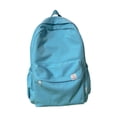 thumbnail image 3 of Mochila de color sólido, mochila para portátil, mochila clásica bonita estética, mochila informal para gimnasio, trabajo, Camping, mujer, hombre, Unis , Azul, 3 of 7