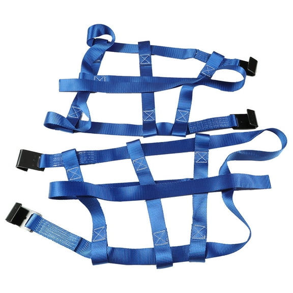 LABLT 2Pcs Tow Dolly Basket Straps Wheel Net with Flat Hooks Heavy Duty Car Tire Wheel Straps for 16-20 Tires Wheels 10, 000 lbs Break Strength