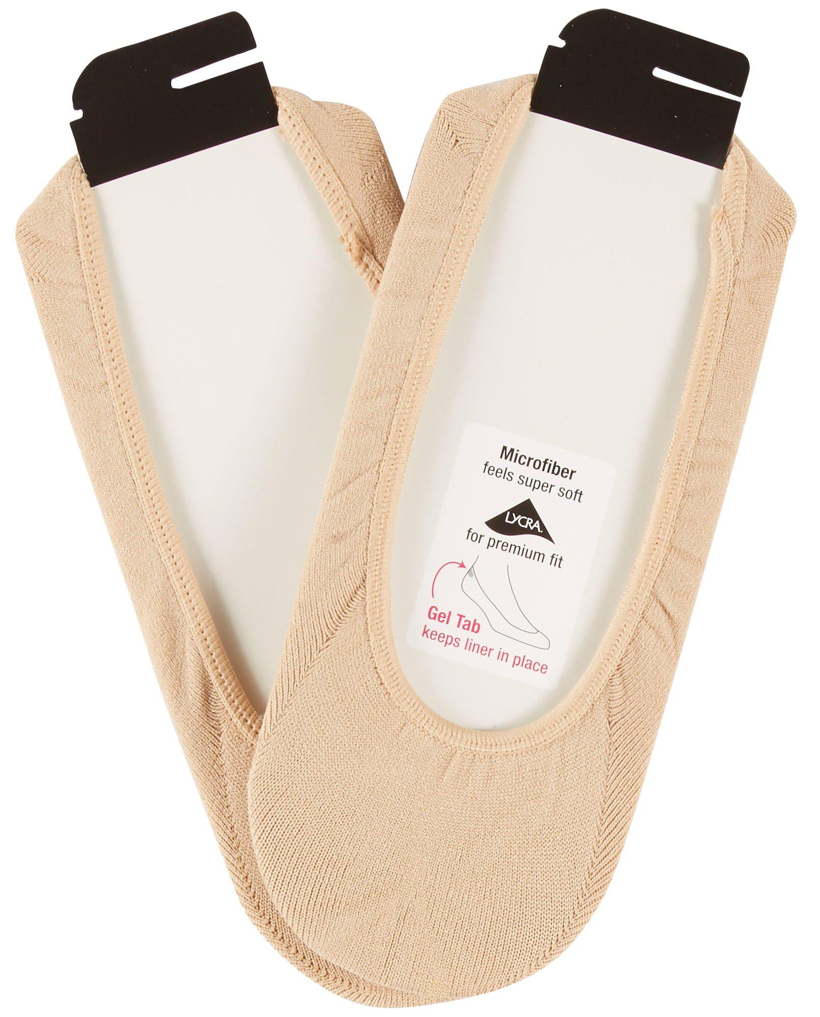PEDS LADIES CUSHIONED PAD FOR SHOES INDULGE YOUR FEET CLEAR 2 PAIR 