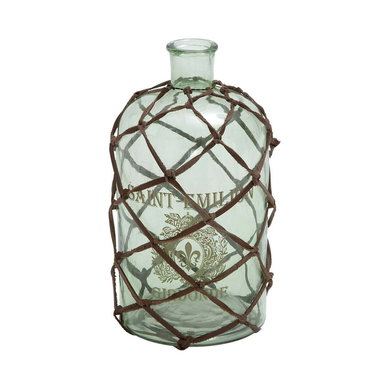 Decmode Traditional Decorative Glass Bottle