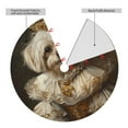 thumbnail image 2 of Sikiie Regal Dog In Royal Attire 30-48 inches {designName} Print Christmas Tree Skirt Snowman Xmas Tree Skirt with Edge Christmas Decorations for Holiday Party-48", 2 of 7