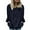 Navy, variant on Fall Hoodies for Women Plus Size 2025 Hooded Sweatshirt Coat Winter Warm Wool Zipper Pockets Cotton Coat Outwear