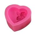 thumbnail image 2 of Cheer US Heart Shaped Chocolate Mold, Silicone Fondant Chocolate Mousse Cake Molds Tray Multi Function 3D Candy Dessert Molds for Home Kitchen DIY Baking Tools, 2 of 7