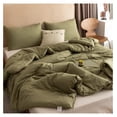 thumbnail image 3 of TiaGOC California King Comforter Set Olive Green, 3pcs (1 Boho Olive Cal King Comforter & 2 Pillowcases), All Season Bedding Blanket Quilts Gifts, 3 of 8