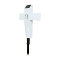 2024 Solar Powered LED Cross Lights Graveside Memorial Headstone Stake
