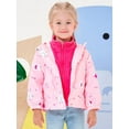 thumbnail image 2 of famuka Toddlers 3 in 1 Jacket 2PCS Boys Girls Hooded Windbreaker Outerwear Little Kid Fleece Coat, 2 of 12