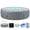 Gray Rattan, variant on 82" Inflatable Hot Tub, Segmart 5 to 7 Person Outdoor Hot Tub, Round Portable Home Spa with 130 Soothing AirJets, Lockable Cover, and Storage Bag, Built-in Heater Pump, Max. 104°F