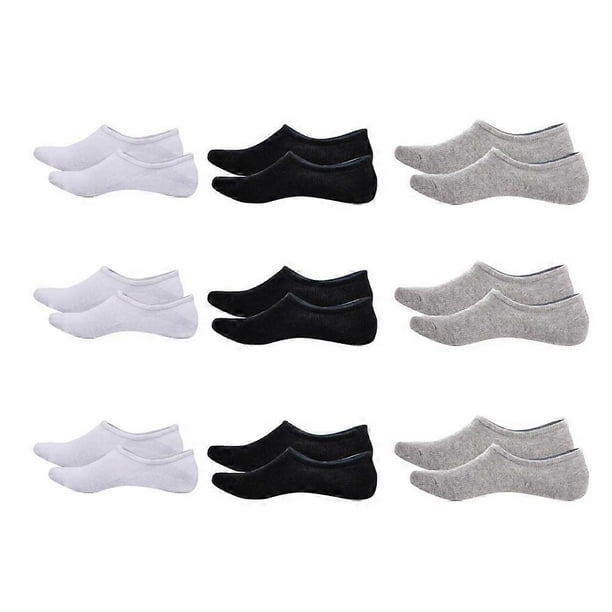 Anti-Skid Socks For Men 9 Pairs Assorted Color Low Cut Suitable For Daily Wear Breathable 9Pairs