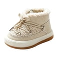 thumbnail image 2 of Hrsba Kids Snow Boots,On Solid Color Thick Fleece Lined Bread Style Cotton Boots, 2 of 7