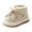 I-084 Beige, variant on Kids Winter Thick Snow Boots Boys Girls Bread Shoes Toddler Fleece Lined Cotton Footwear For Cold Weather