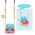 thumbnail image 3 of RedSwing 3 in 1 Swing Seat Toddler Swing Anti Flip Snug Secure Detachable Infants to Teens for Outside Playground Pink Orange Blue, 3 of 9