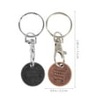 thumbnail image 2 of HEALEEP 2Pcs Removable Trolley Key for Shopping Trolleys Zinc Alloy Practical Design, 2 of 8