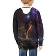 thumbnail image 2 of Xoenoiee Lion Galaxy Girls Boys Zip-Up Hoodies Kids Fall Winter Warm Sweatshirt Jacket with Pocket Youth Long Sleeve Shirt Top Teen Clothes Outfits, 11-13 Years, 2 of 7