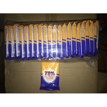 75% Alcohol Antibacterial Germ Wipes - 10ct Pack - Sleeve of 20