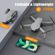 AUOSHI GPS Drone with 4K Camera for Adults Beginner,Upgraded EIS with Brushless Motor,Foldable FPV Quadcopter with Optical Flow, Follow Me, Smart Return Home,60 Mins Flight Time