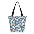 thumbnail image 3 of Horeoi Cute Rabbit Easter Print Shoulder Bag for Women Large Capacity Zipper Tote for Shopping Beach Travel Gym with Inner Pocket, 3 of 7