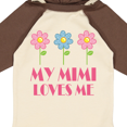 thumbnail image 4 of Inktastic Mimi Loves Me Daisies Girls Long Sleeve Baby Bodysuit, 4 of 5
