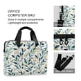 thumbnail image 4 of FORMRS 16" Laptop Bag Carrying Sleeve Case with Handle Travel Shoulder Briefcase, Darker Leafy Pattern, 4 of 8