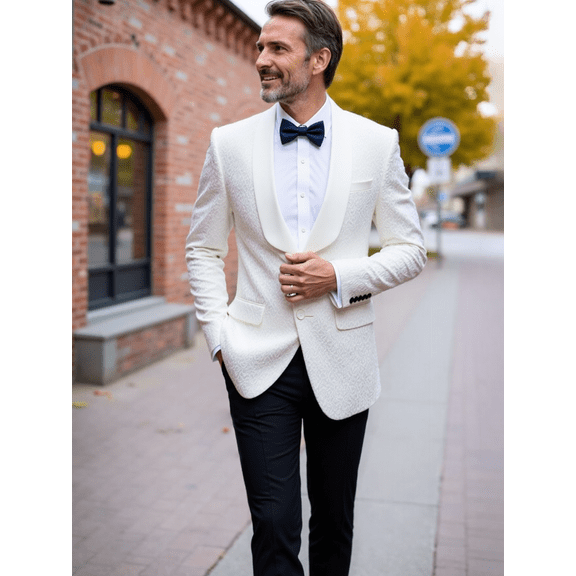 Elegant two-piece men's suit | Double breasted, Peak lapel, fashionable for weddings and parties