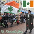 thumbnail image 3 of Bandera irlandesa del día de San Patricio al aire libre resistente a la decoloración decoración del hogar del jardín, 3 of 5