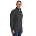 thumbnail image 4 of Sport-Tek Tall Sport Wick Stretch 1/2 Zip Pullover-XLT (Charcoal Grey), 4 of 6
