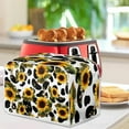 thumbnail image 4 of ZUXONGSY Sunflower Cow Pattern Toster Cover 2 Slice Toaster Dust Cover Dustproof Cover Wide Slot Universal Size Kitchen Appliance Cover for Bread Machine Home Decor, 4 of 7