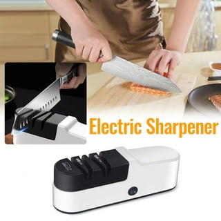 Electric Knife Sharpener, Professional Electric Knife Sharpener Tool for  Home, 5 Seconds for Quick Sharpening & Polishing with Protective Cover (USB