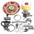 thumbnail image 2 of For Honda GX160 GX200 5.5HP Engine Kit Carburetor Recoil Ignition Coil Spark Plug Air Filter, 2 of 3