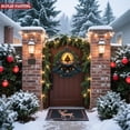 thumbnail image 4 of Metal Hanging Christmas Tree Wind Decorations - Festive Garden Spinners with Golden Ornaments & Glowing Lights for Yard Decor, 4 of 6