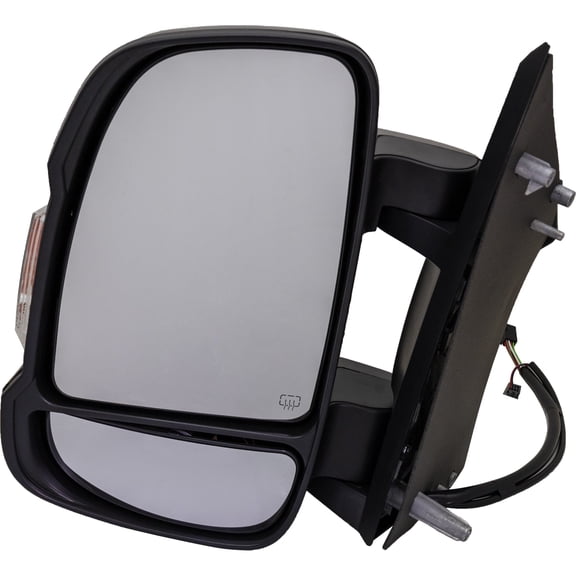 MIRROR Compatible For 2014-2021 Ram ProMaster 1500 2500 Left Driver Heated Power Glass Folding In-housing Signal Light Textured Black