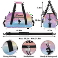 thumbnail image 2 of Qzaxky Custom Dance Bag Gym Bag Personalized Duffle Bag Large Dance Bag for Girls with Name Overnight Bag, 2 of 7