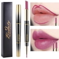 thumbnail image 2 of 14 colores 2 en 1 lápiz labial mate resistente al agua de larga duración para mujeres, 2 of 5