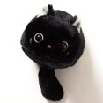 thumbnail image 2 of Estuche para lápices de peluche de gato lindo kawaii, bolsa para lápices, bolsa para cosméticos de dibujos animados (negro), 2 of 5