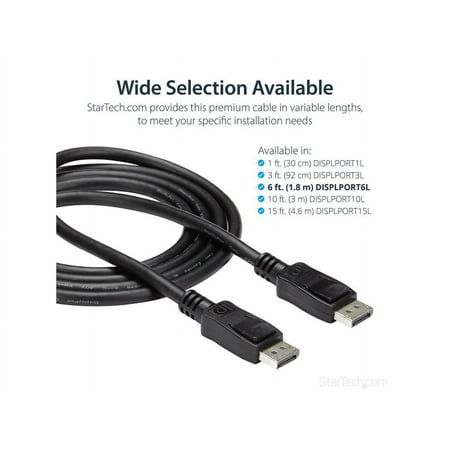 StarTech.com - 5.9' Displayport Cable - Black