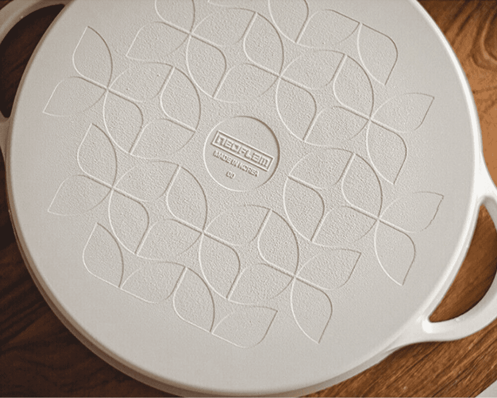 Neoflam FIKA 10-Inch Round BBQ Grill Pan, Dishwasher & Oven Safe