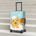 thumbnail image 6 of Hirioo Cute Dog In Bathtub1 for Elasticity Suitcase Cover (No luggage Included) Durable Luggage Protector Fits 18-32 Inch Luggage-X-Large, 6 of 7