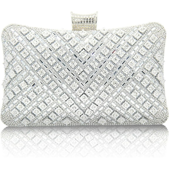 Rhinestone Clutch Purses for Women Evening Bag Sparkly Shoulder Bags Bridal Handbag for Party Prom Wedding