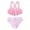 Pink, variant on GYRATEDREAM Girls' Flounce Bikini Beach Sport 2 Piece Swimsuit 7-12 Years