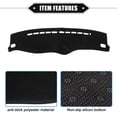 thumbnail image 4 of Unique Bargains Car Dashboard Cover Compatible for Hyundai Elantra 2001-2006, Protective Polyester Center Console Interior Trim Dash Cover Mat Black, 4 of 7