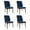 Blue, variant on AFO Modern Upholstered Dining Chairs Set of 2,Fabric Chairs with Wooden Legs for Home or Cafe, Beige