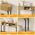 thumbnail image 7 of Danolapsi Fluted Console Table with Storage,Wood Sofa Table with Sliding Door,Entryway Table with Storage Space for Living Room,Couch,Hallway,Foyer, 7 of 7