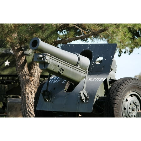 Canvas Print Howitzer Army War U S Weapon Combat Artillery Stretched Canvas 10 x