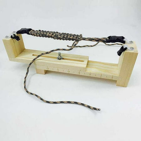 DIY Jig Solid Wood Paracord Bracelet Maker Knitting Tool Knot Braided Parachute Cord Bracelet Weaving Tools (Best Paracord Bracelet Weave)
