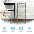 thumbnail image 2 of Topbuy 4 Drawer Cart Storage Container Bins with wheels for Home&School&Office Transparent White, 2 of 9