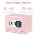 thumbnail image 3 of Locksworth Fireproof Safe Box with Electronic Lock, 9" x 6.6" x 6.5", Pink, 3 of 8