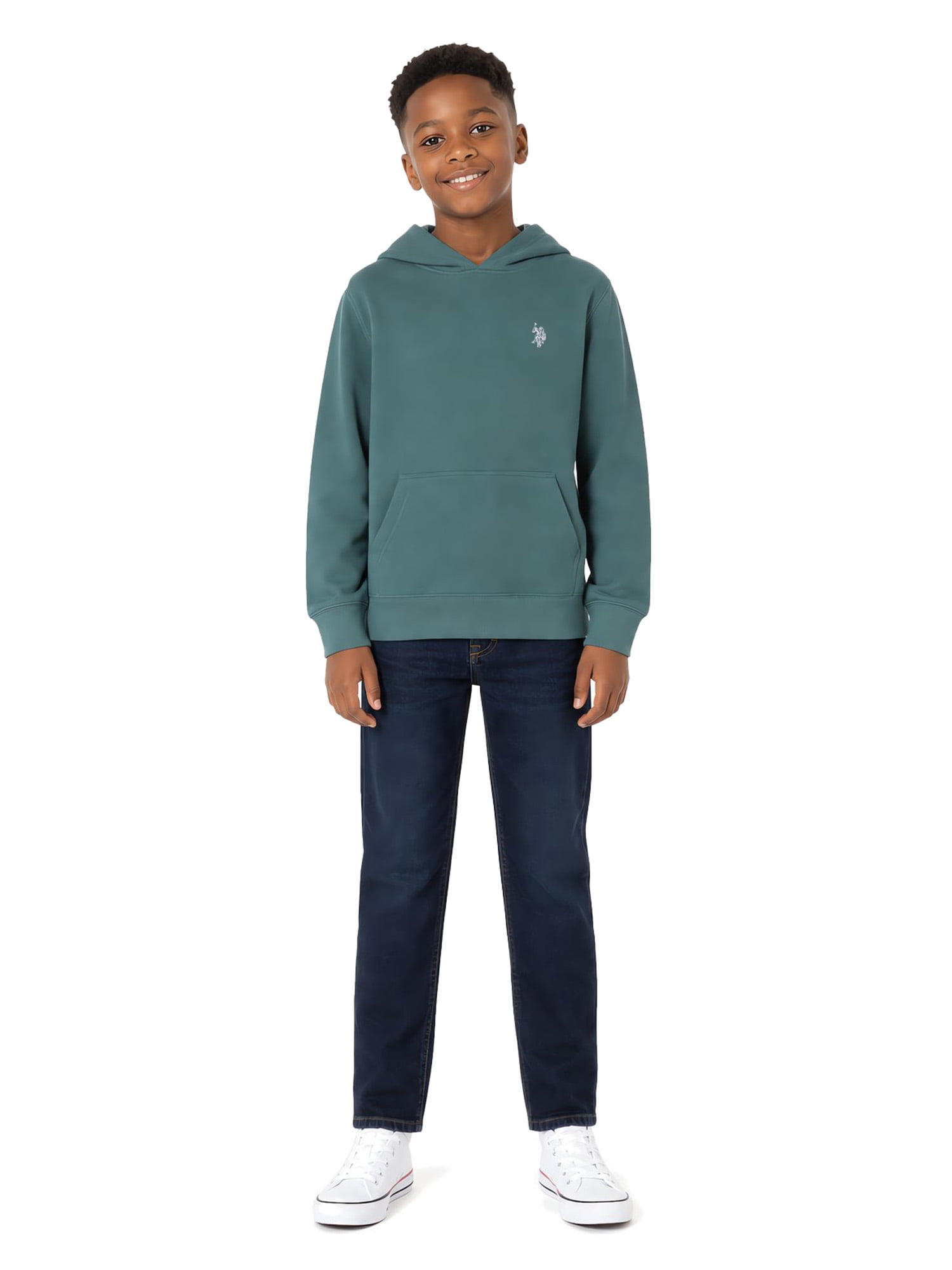 U.S. Polo Assn. Boys Fleece Pullover Hoodie, Sizes 4-18