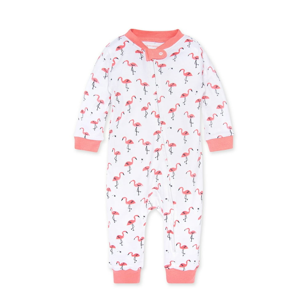 Burt's Bees Baby Newborn Baby Girl Organic Cotton Sleep 'N Play Footed