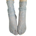 thumbnail image 1 of Maoww Reteo Girls Fishnet Summer Lace Socks Solid Color Ankle Mesh Slouch Loose Transparent Stockings, 1 of 3